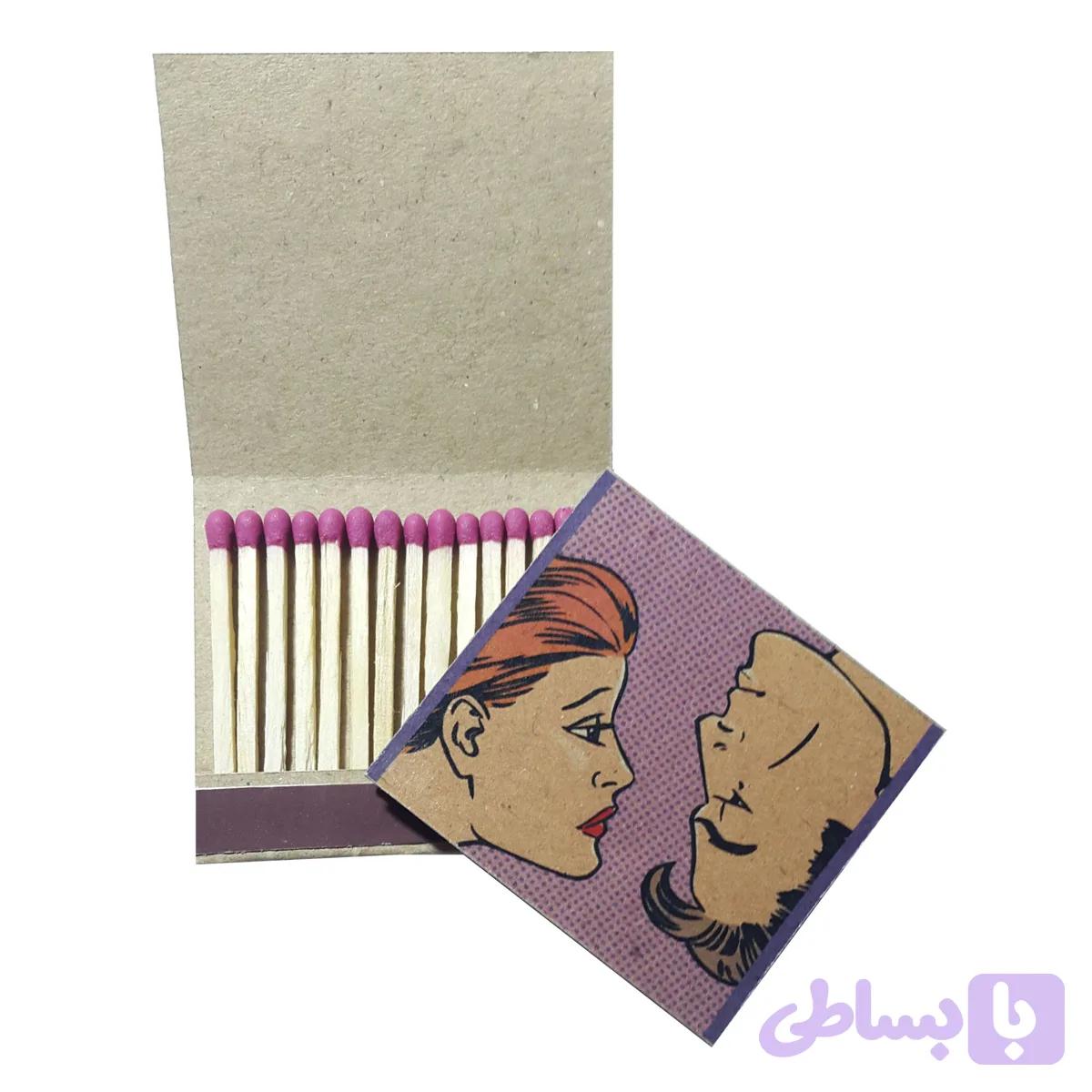 کبریت کتابی مدل ولنتاین — تصویر 1
