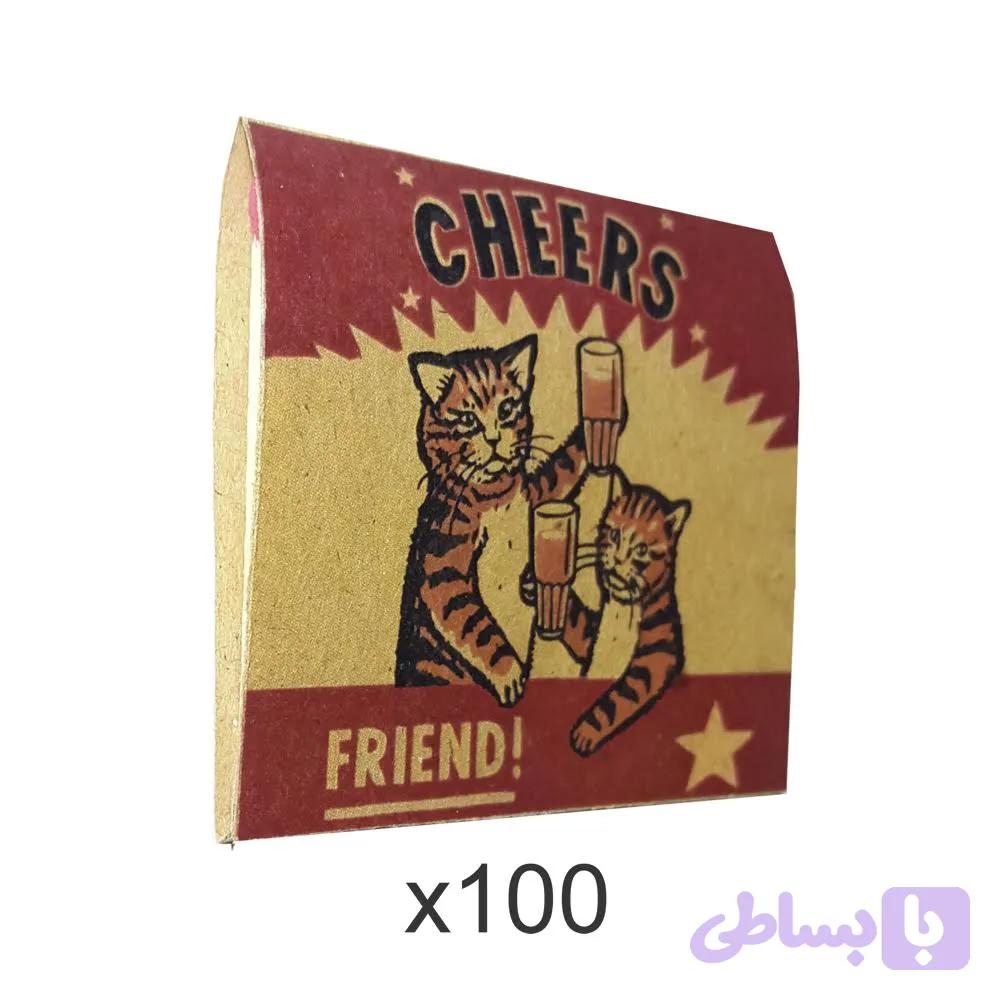 کبریت کتابی گربه3 100 عددی