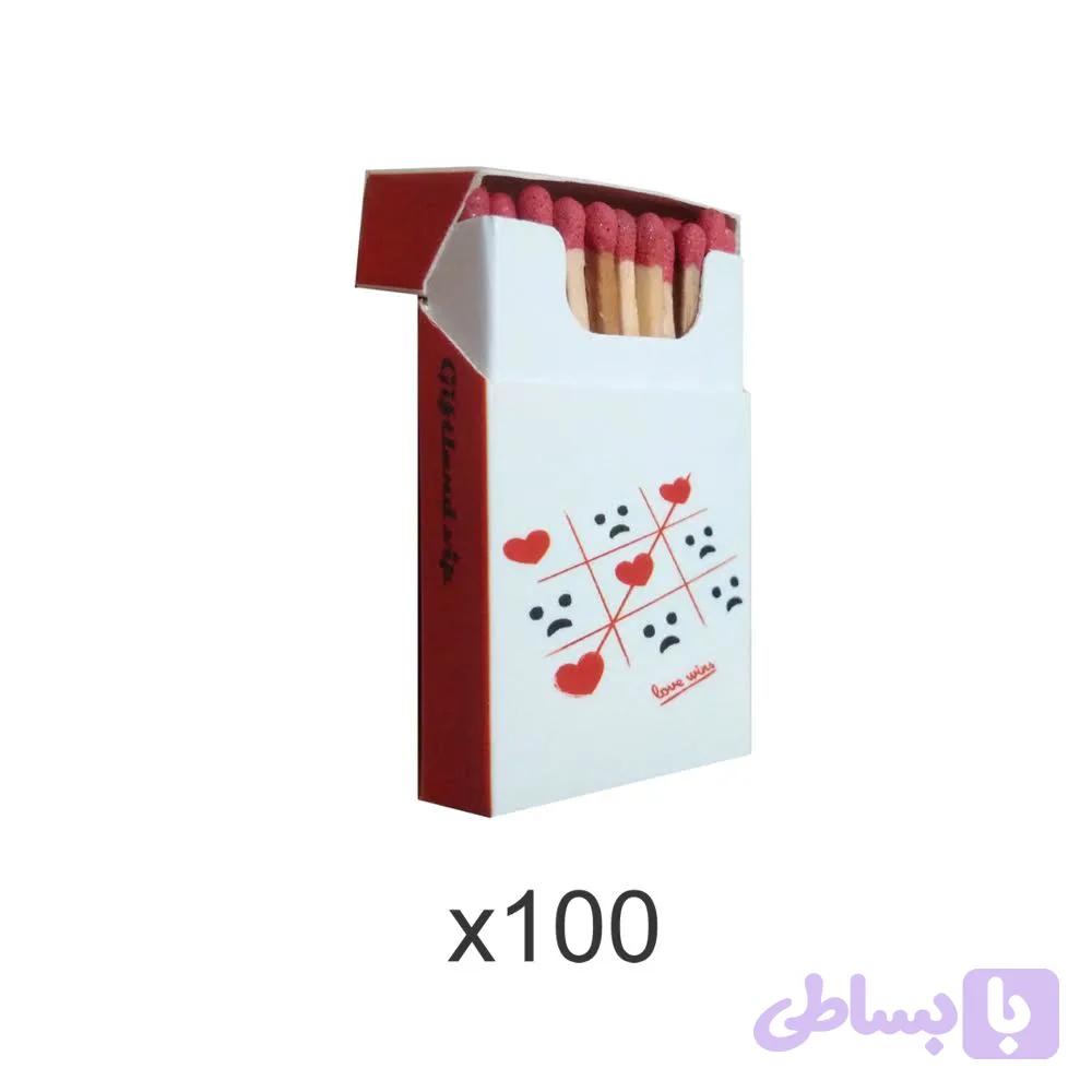کبریت پاکتی عشق 100 عددی