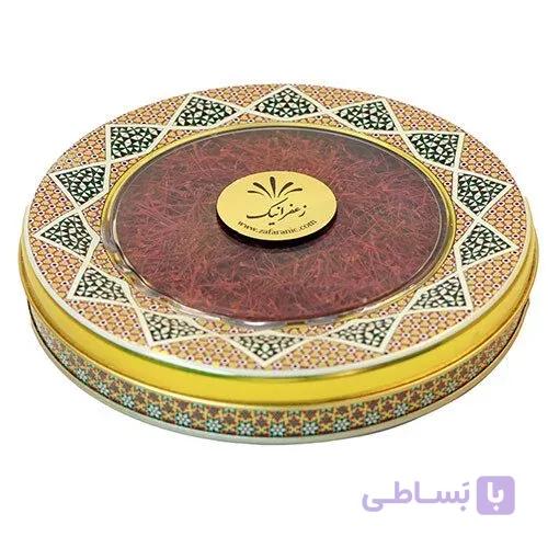 250 گرم زعفران سرگل ظرف خاتم — تصویر 1