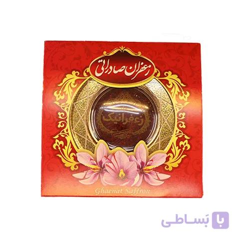 5 گرم زعفران قائنات طرح خاتم جعبه کارتنی — تصویر 1
