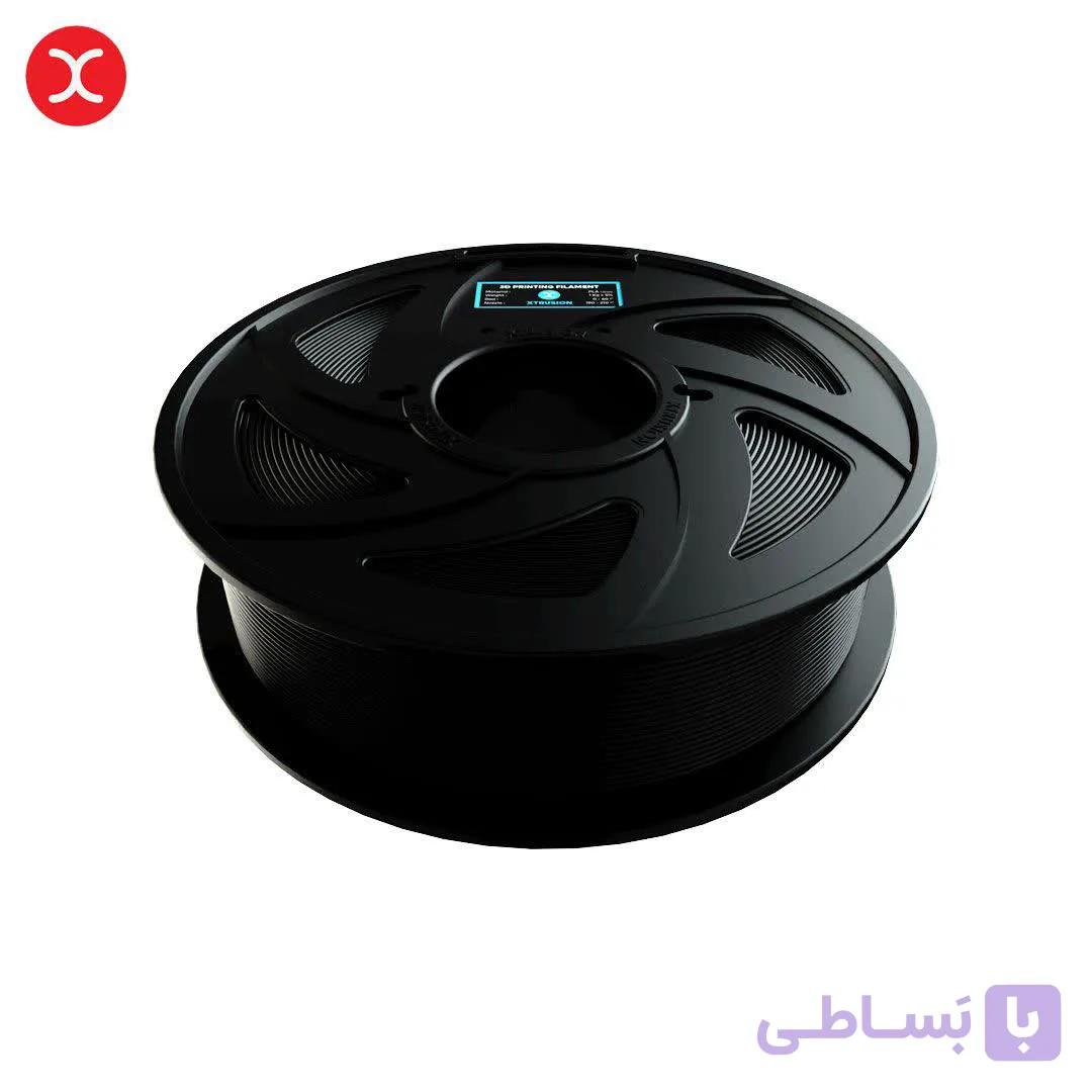 فیلامنت PLA+ رنگ مشکی برند ایکستروژن—black +pla xtrusion — تصویر 1
