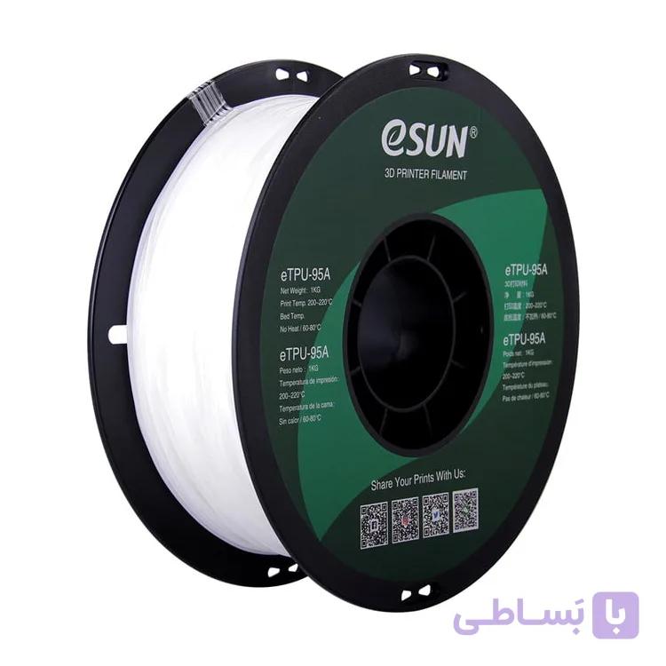 فیلامنت انعطاف پذیر ایسان رنگ سفید TPU ESUN — تصویر 1