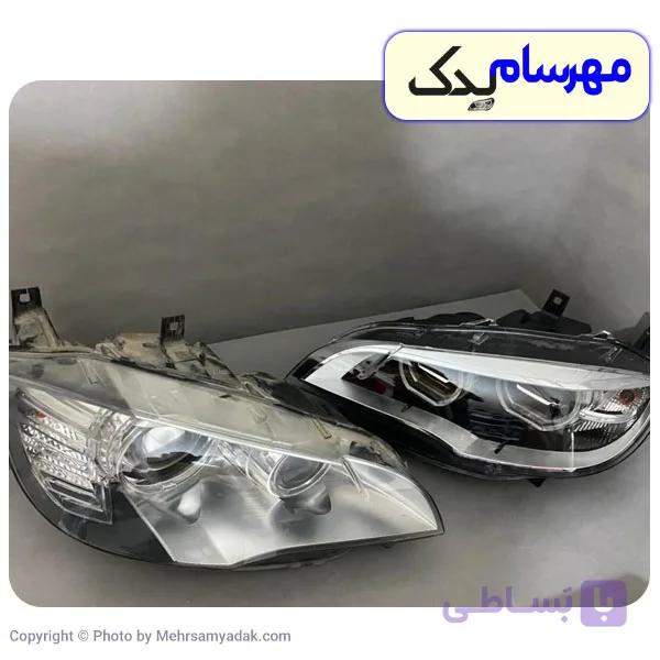 چراغ جلو و طلق چراغ BMW X6 مدل ۲۰۱۳ تا ۲۰۱۸ چپ و راست