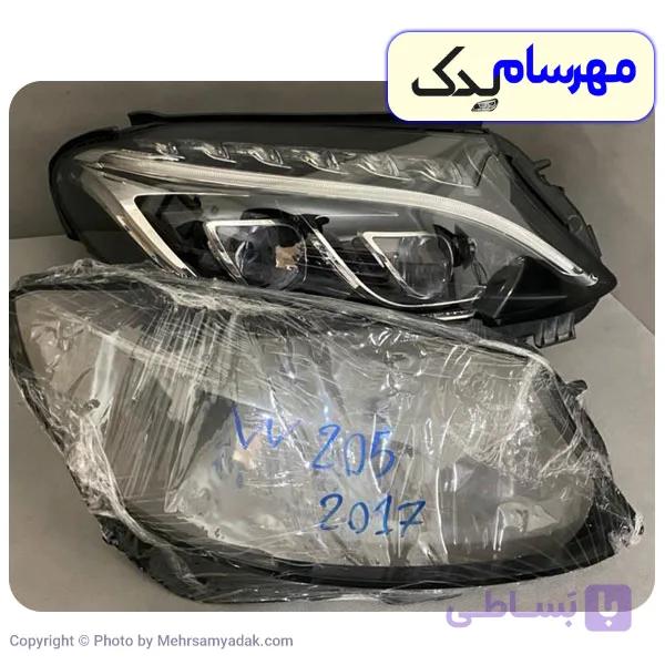 چراغ جلو و طلق چراغ بنز C200 2016 W205 چپ و راست