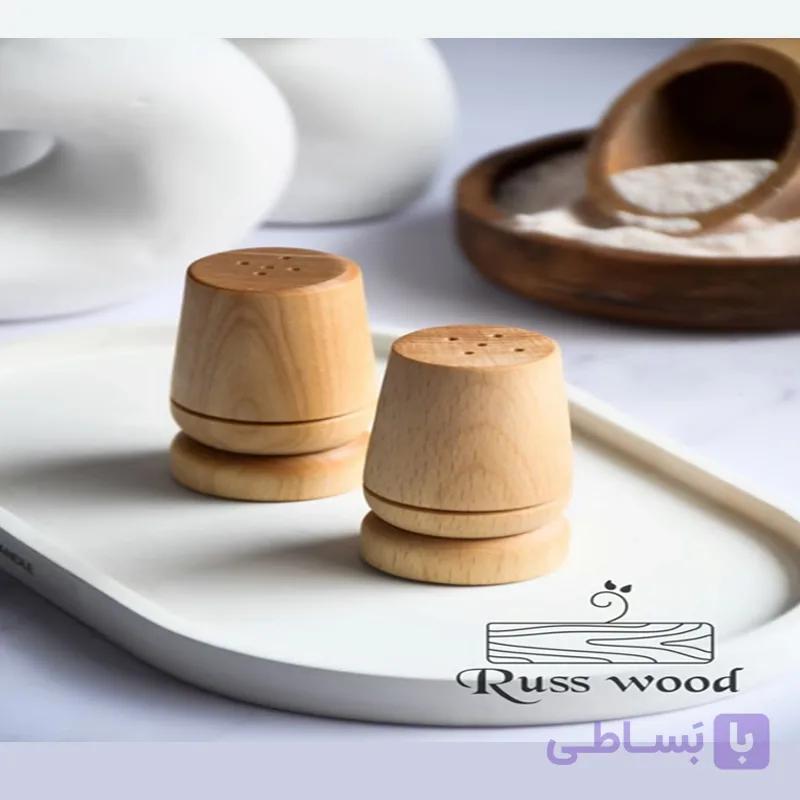 نمک پاش چوبی دو عددی