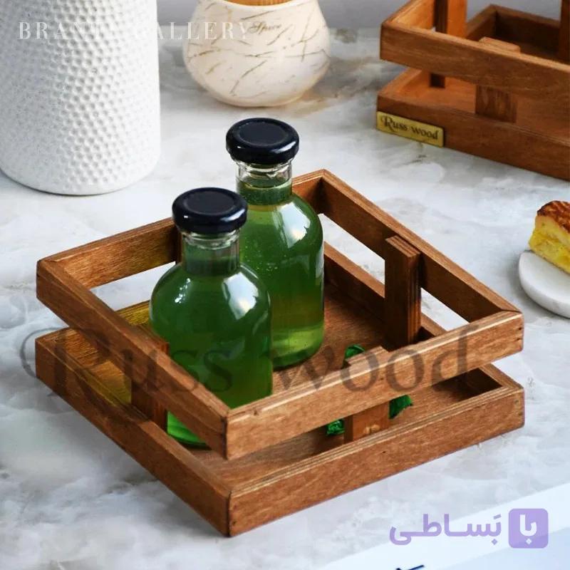 باکس چوبی نظم دهنده آشپزخانه قلب | قابل شستشو، چوب روس — تصویر 1