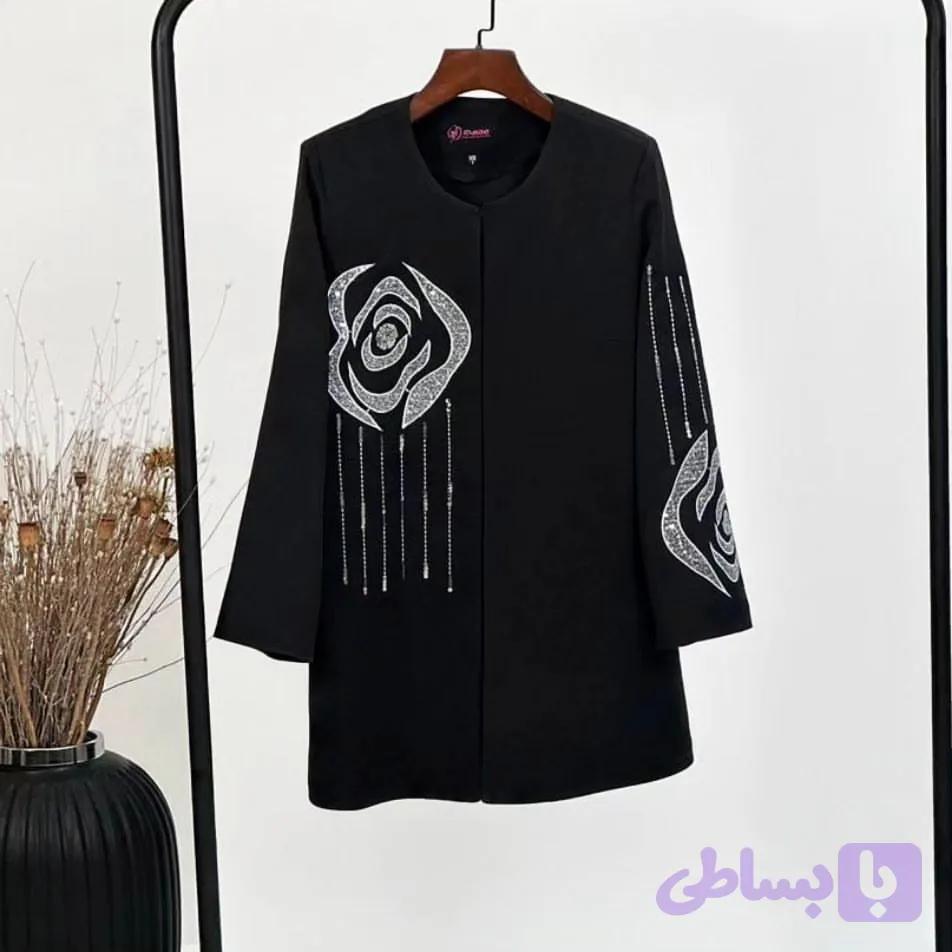 مانتو مدل یقه گرد flower