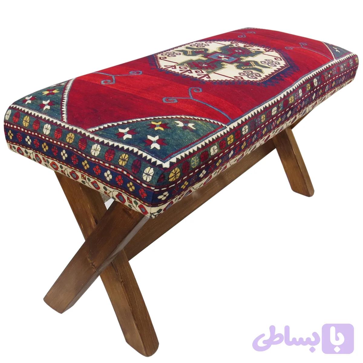 نیمکت چوبی سنتی میم کافfa3 — تصویر 1