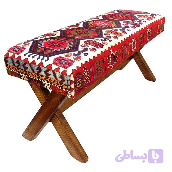 نیمکت چوبی سنتی میم کاف fa4 — تصویر 1