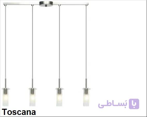 لوستر خطی چهارشعله کد MLG 402541-453021 — تصویر 1