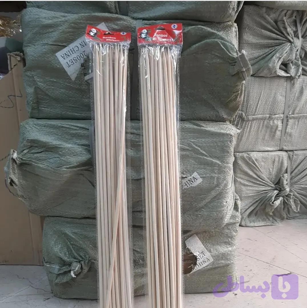 سیخ چوبی 40 سانت، ضخیم 5 میل