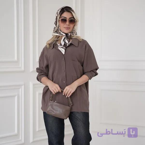 شومیز پیراهنی ساده نیاز — تصویر 1