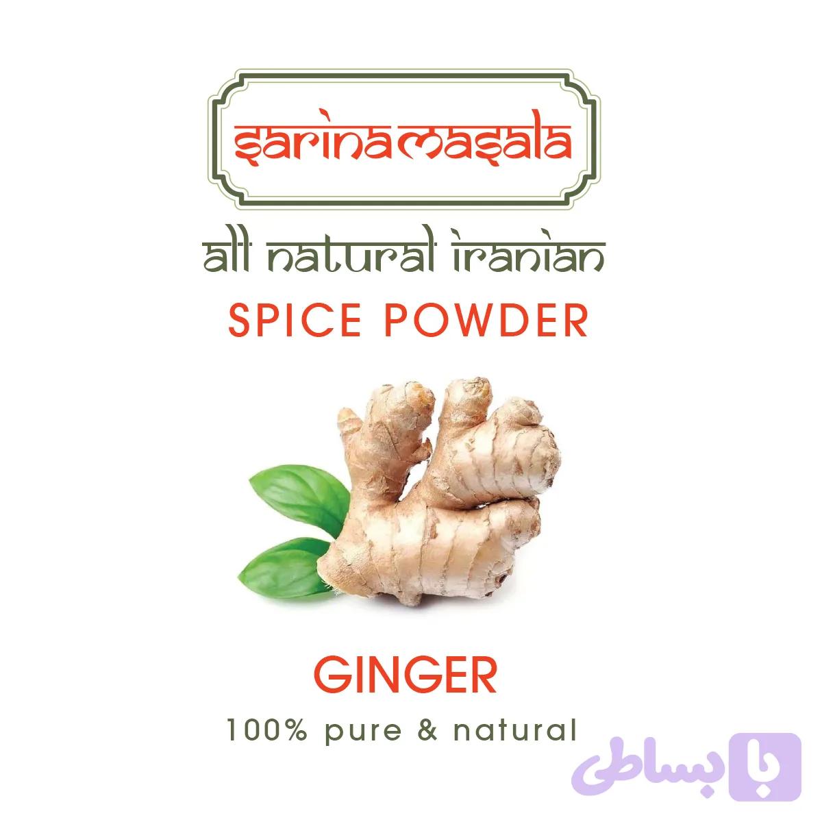 زنجبیل خالص و آسیاب‌شده | تقویت سیستم ایمنی و گوارش –Ginger سارینا ماسالا — تصویر 1