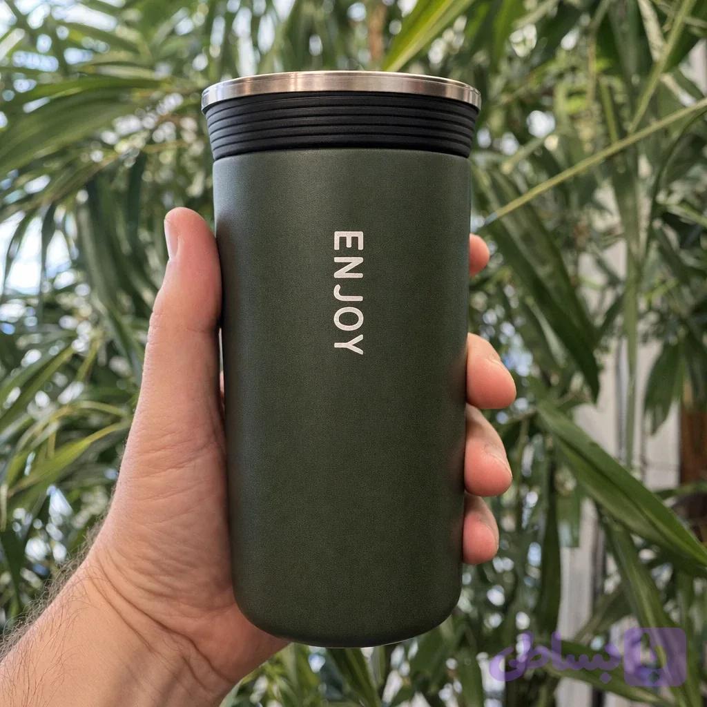 تراول ماگ، Travel Mug Stainless Steel Thermos Cup350ml — تصویر 1