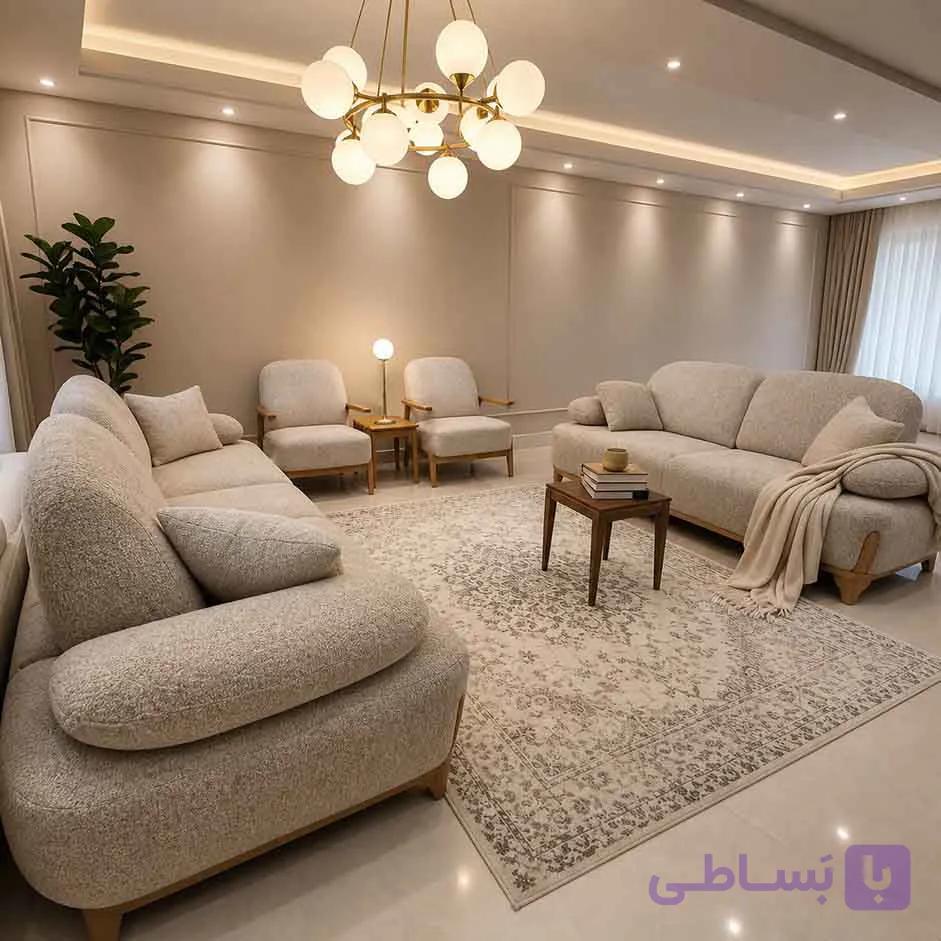 مبل راحتی هشت نفره جکدار مهتاب — تصویر 1
