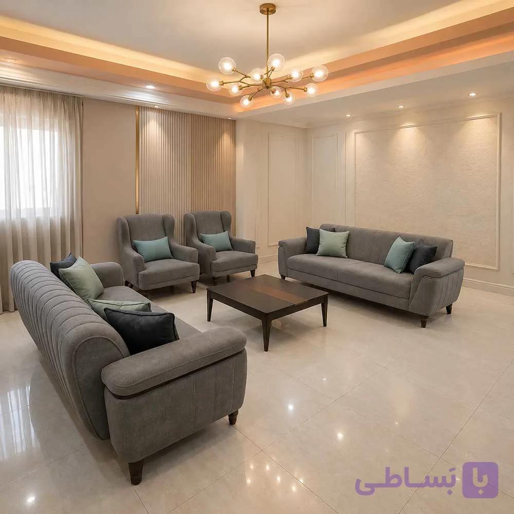 مبل راحتی هشت نفره آسمان — تصویر 1