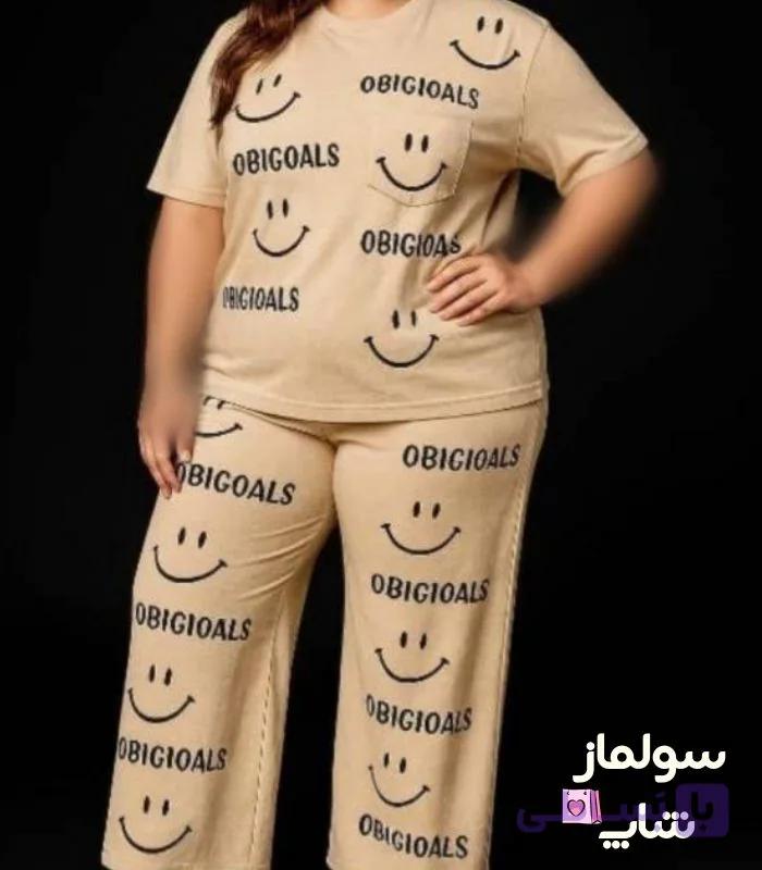 بلوز شلوار نخ پنبه سایز بزرگ