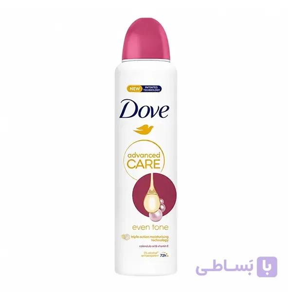 اسپری ضد تعریق داو even tone حجم 250 میل