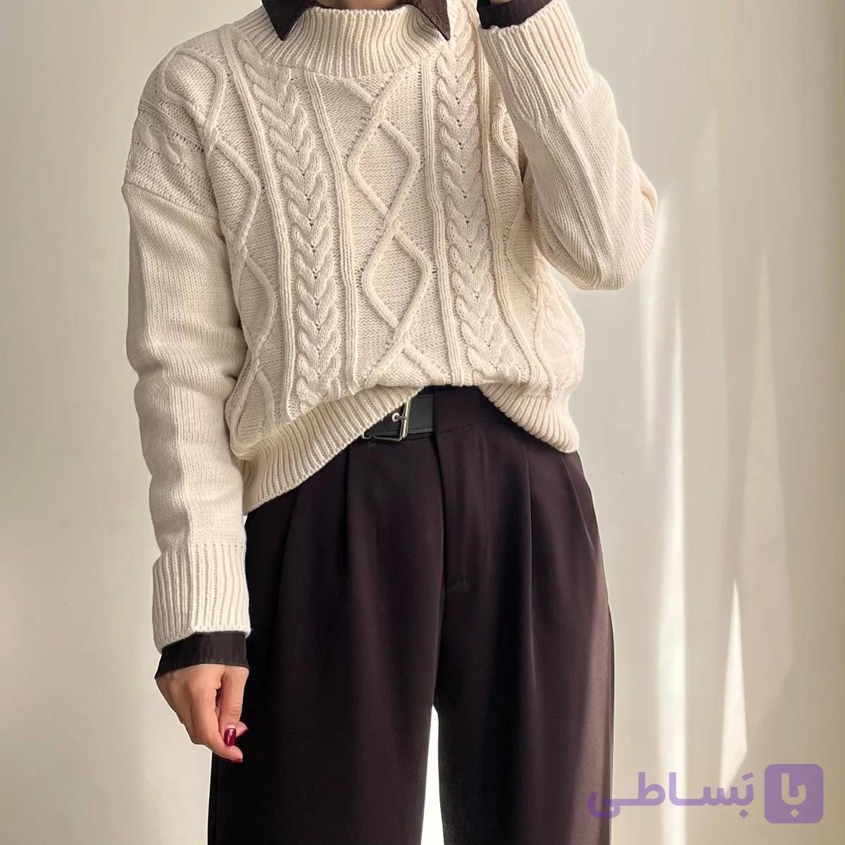 پلیور بافت پاییز — تصویر 1