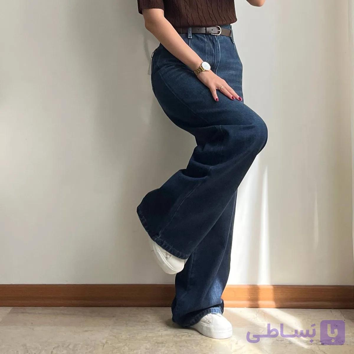 شلوار جین وایدلگ روزالی ۹۸۷ — تصویر 1