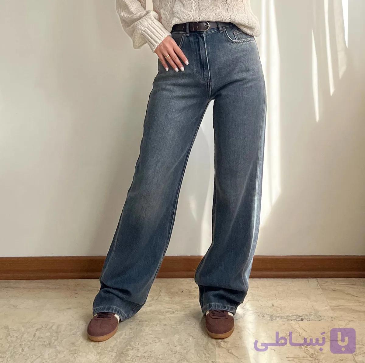شلوار جین نیم بگ تارا ۲۱۱ — تصویر 1