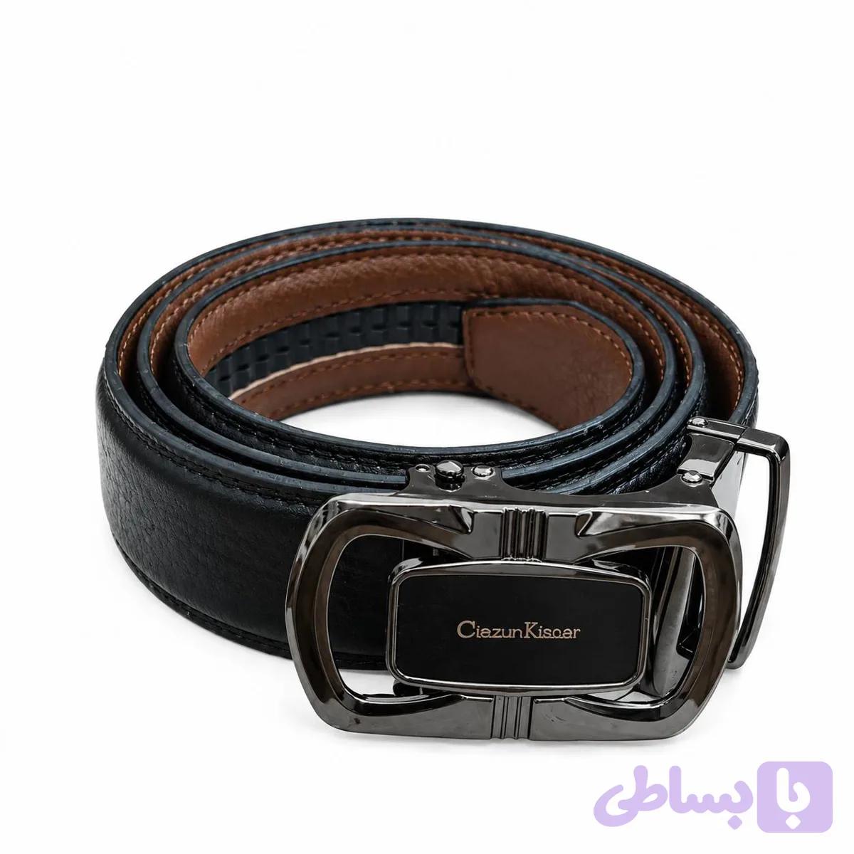 کمربند ریلی چرم طبیعی کد E2-106
