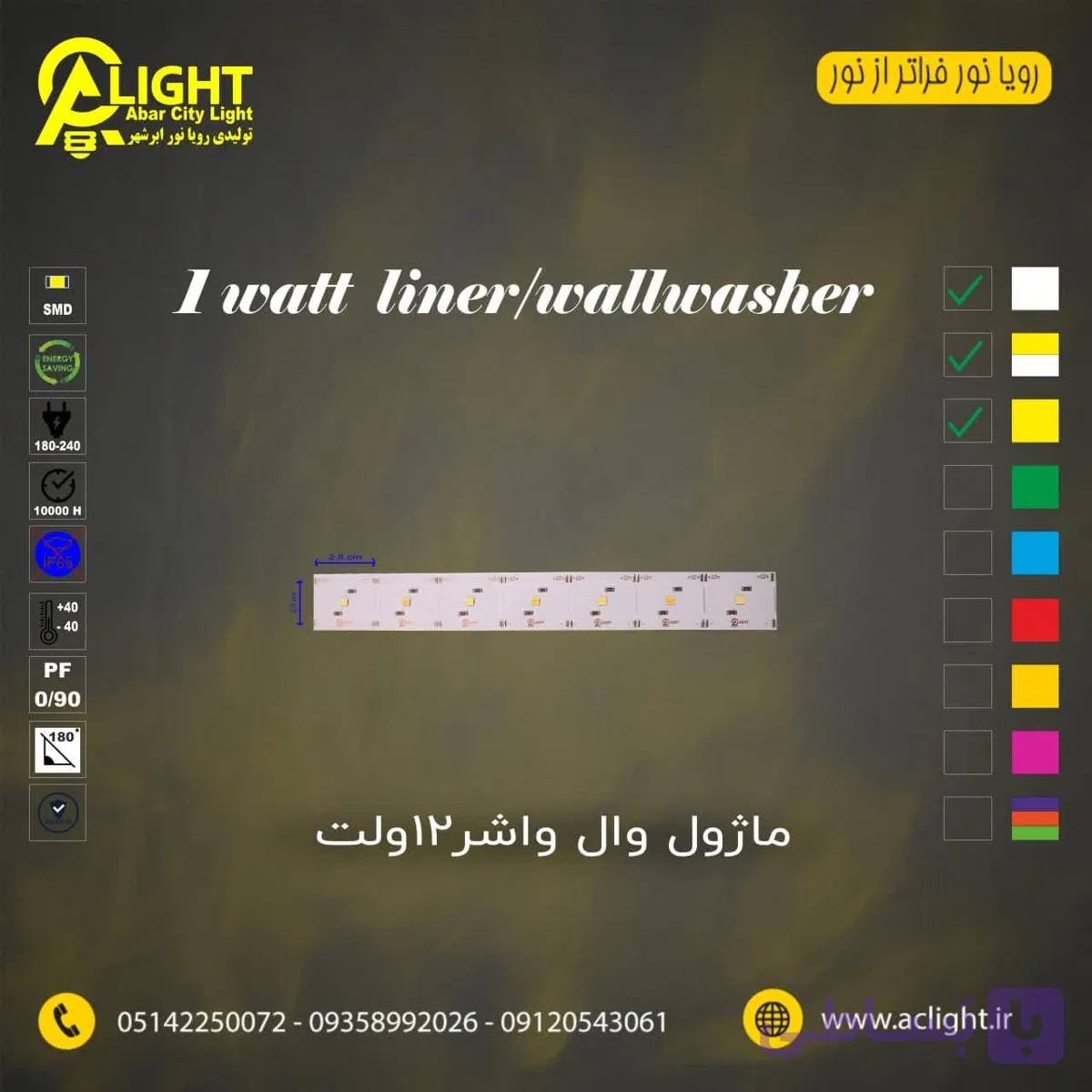 ماژول وال واشر 1وات12 ولت افتابی