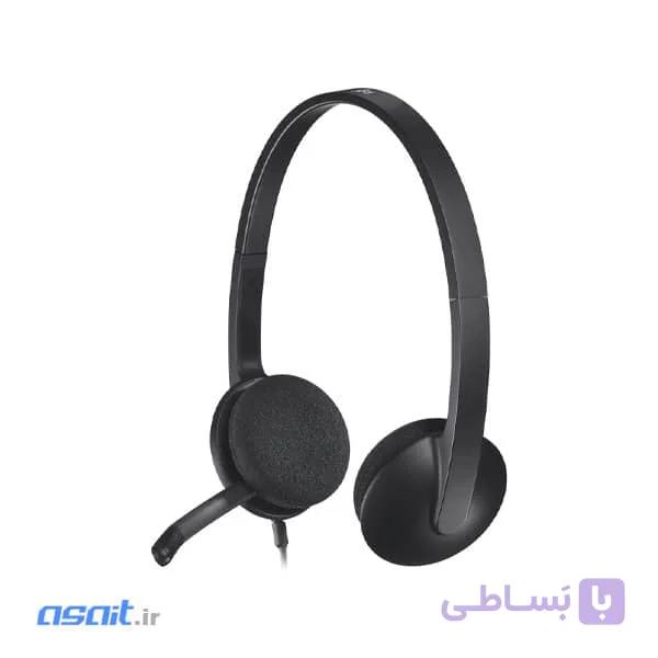 هدست با سیم لاجیتک مدل H340 — تصویر 1