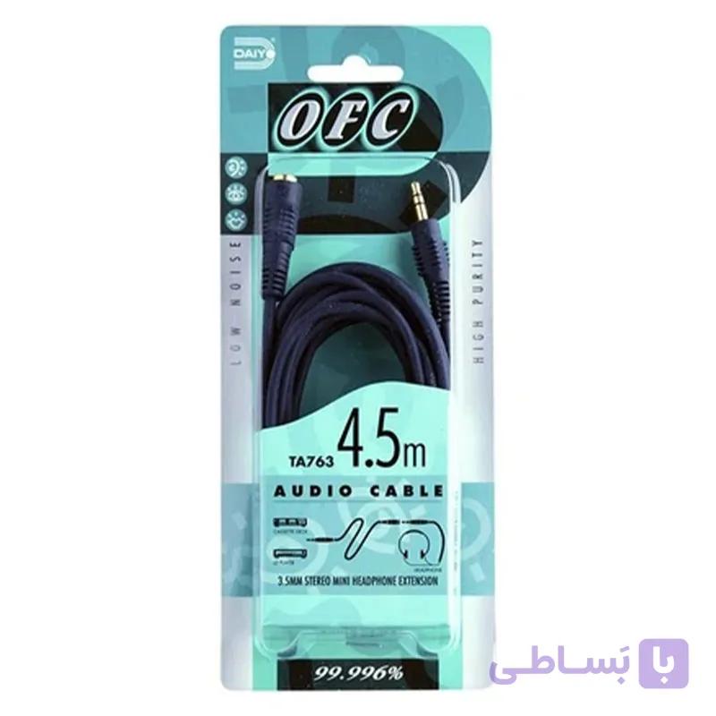 کابل افزایش طول 3.5 میلی متری مدل OFC کد TA763 به طول 4.5 متر — تصویر 1