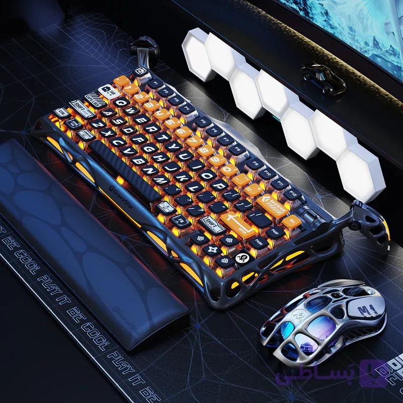 کیبورد گیمینگ مکانیکال گراوا استار مدل K1 PRO Gold — تصویر 1