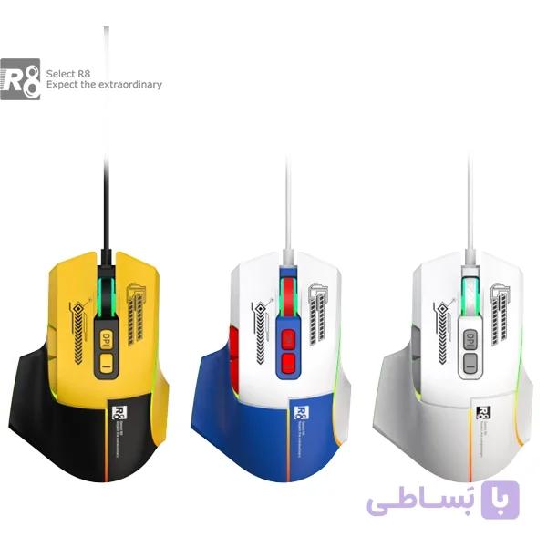 ماوس گیمینگ باسیم آر هشت مدل R8-1639 — تصویر 1