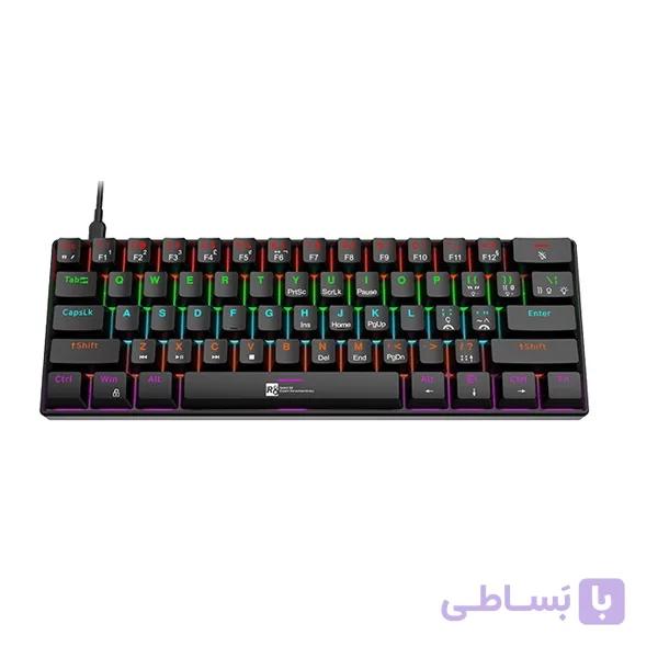 کیبورد گیمینگ آر هشت مدل R8-1037 — تصویر 1