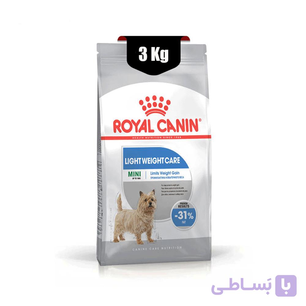 غذای خشک سگ مینی لایت ویت کر رویال کنین (Royal Canin Mini Light Weight Care) وزن 3 کیلوگرم — تصویر 1