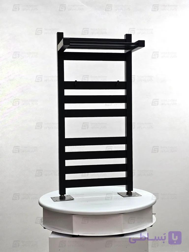 حوله خشک کن استیل مدل طاقچه دار فلت با آویز لباس ابعاد 50×80 سانتی متر — تصویر 1