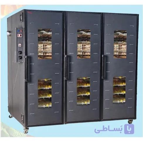 90 کشو صنعتی پرو/ 450 کیلو /3 کابین صنعتی/گازی با سیستم گرماتاب/برقی/ گازوئیل سوز / دوگانه سوز/ استیل/بلک فن/ خشکن میوه و سبزی