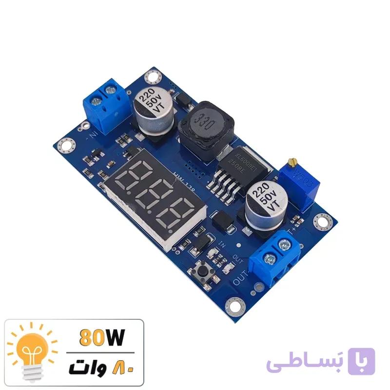 ماژول رگولاتور DC به DC افزاینده XL6009-LM2577 با نمایشگر ولتاژ 3 آمپر — تصویر 1