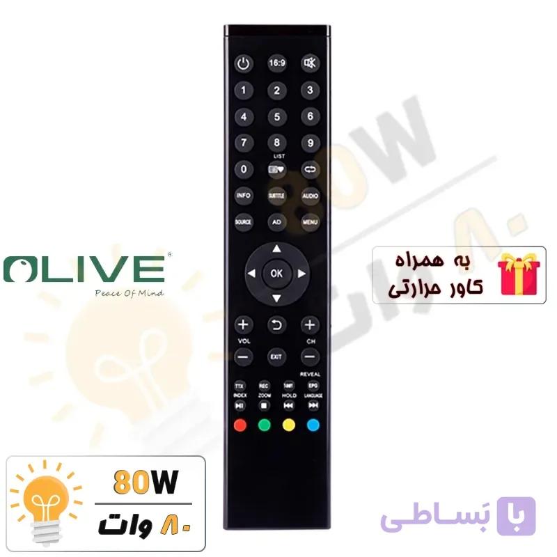 ریموت کنترل تلویزیون olive TV الیو T4 – درجه 1 — تصویر 1