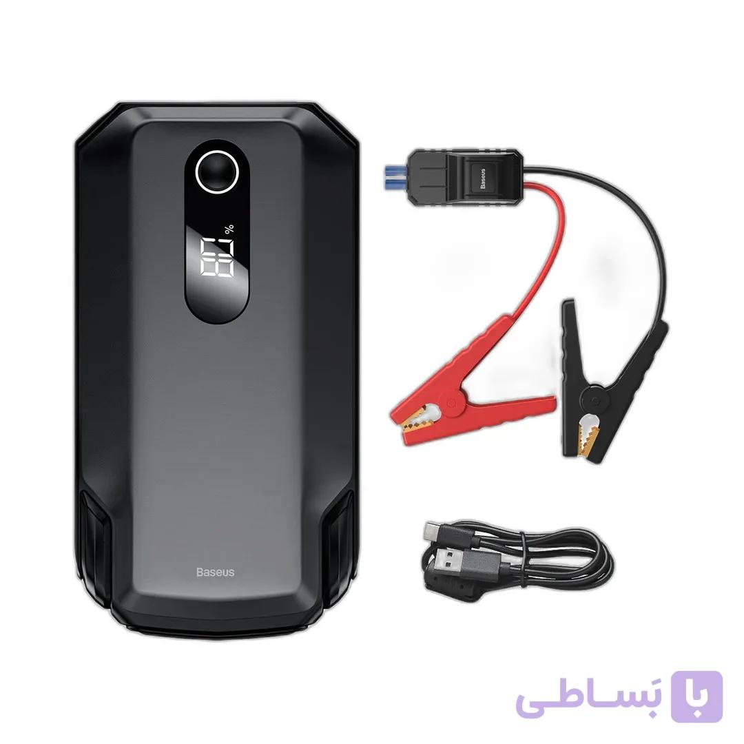 پاوربانک و جامپ استارتر خودرو بیسوس Baseus مدل Super Energy Max CGNL020001 ظرفیت ۲۰۰۰۰ میلی آمپر ساعت — تصویر 1