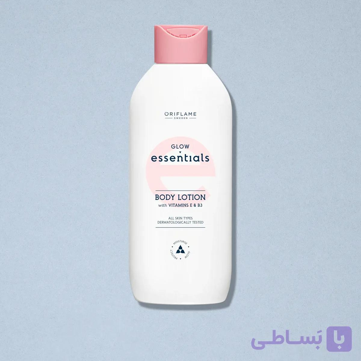 لوسیون بدن گلو اسنشالز حاوی ویتامین E و B3 — تصویر 1