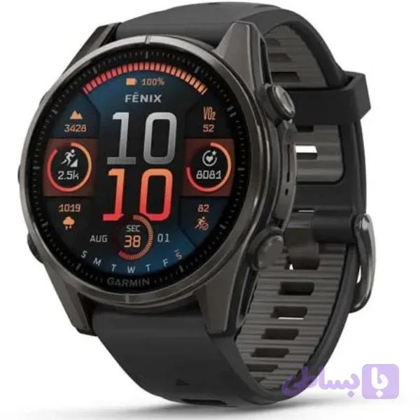 ساعت گارمین Fenix 8 -43 mm amoled sapphire Carbon grey