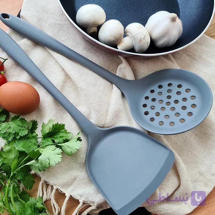 کفگیر سوراخ دار تمام سیلیکون فمیلی — تصویر 1