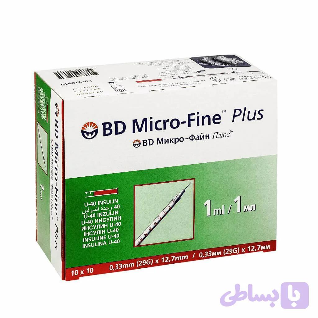 سرنگ انسولین BD سایز G31 یک واحدی — تصویر 1