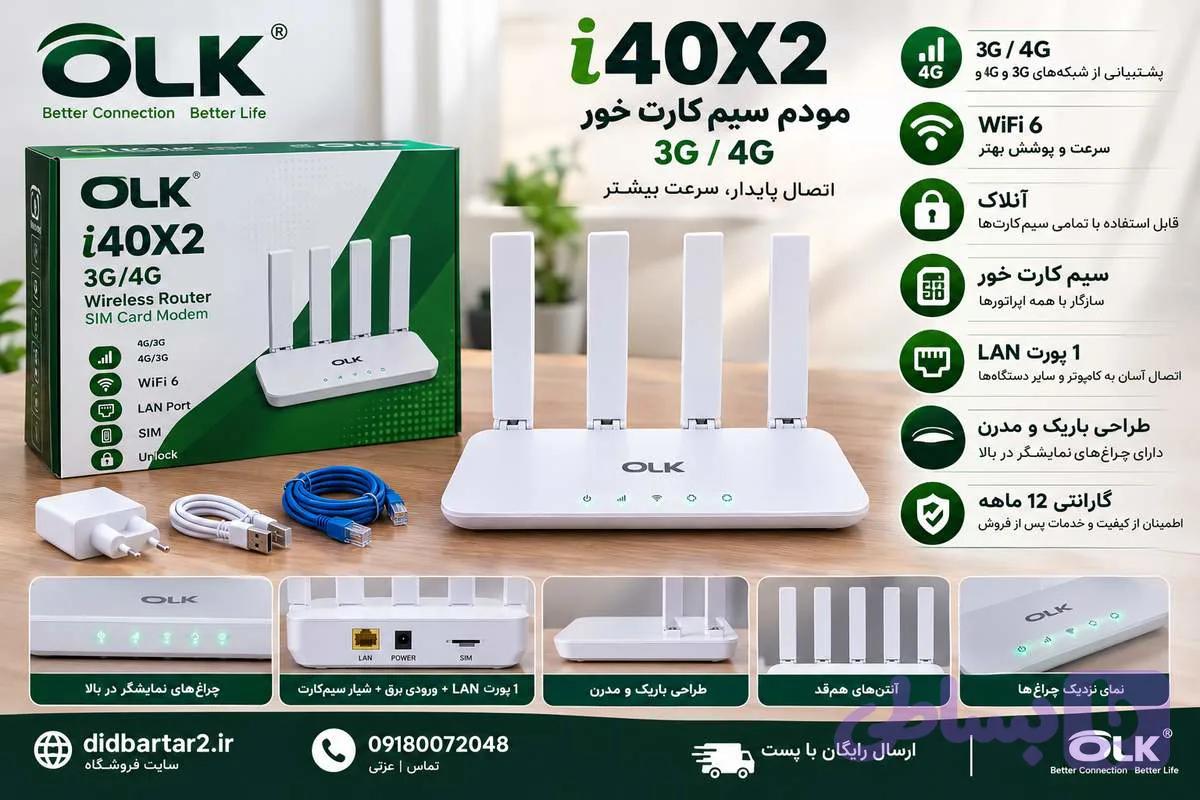 مودم سیم‌کارتی OLK i40X2 | مودم 3G/4G