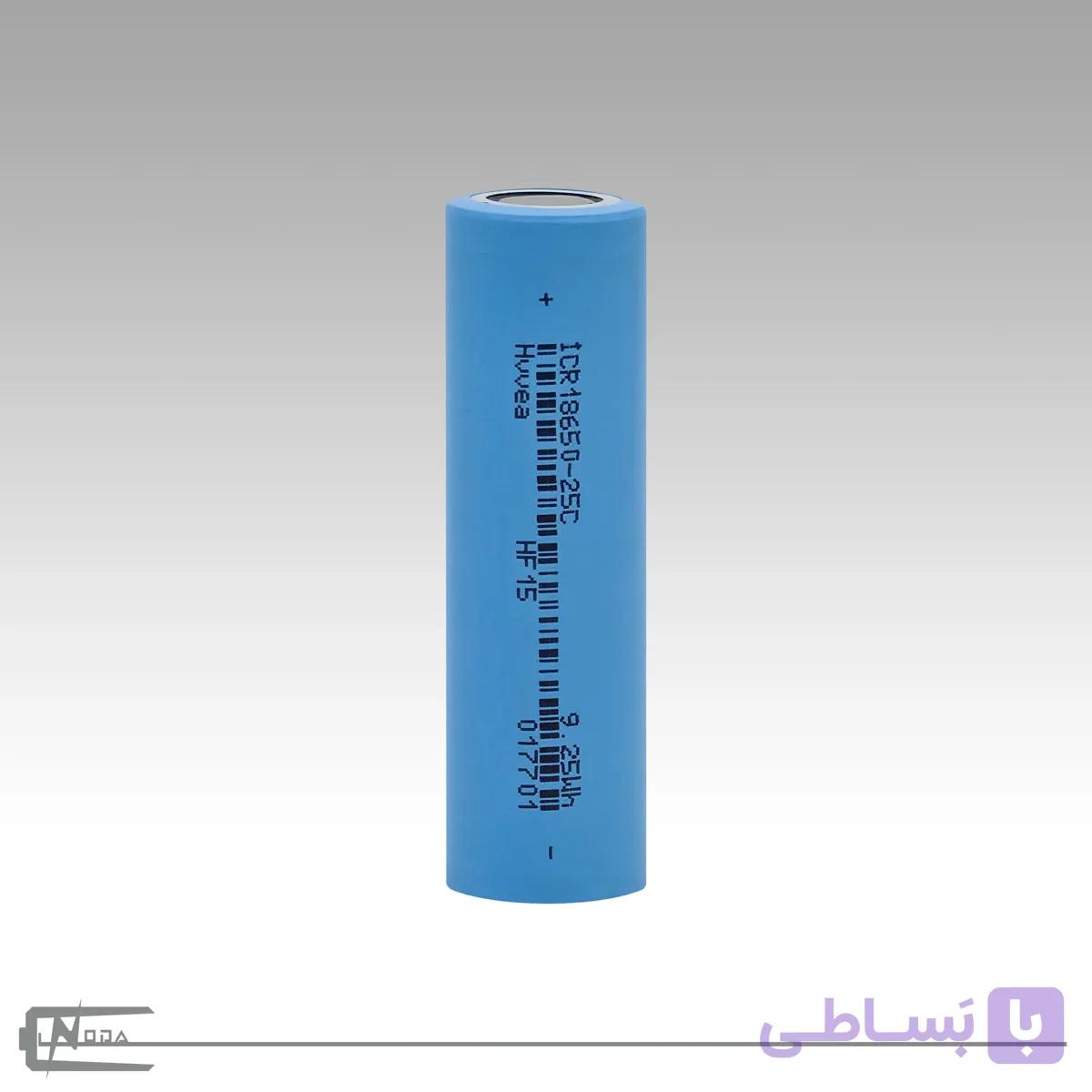 باتری 18650 لیتیوم-یون هوآ مدل سرتخت 2500MAh — تصویر 1