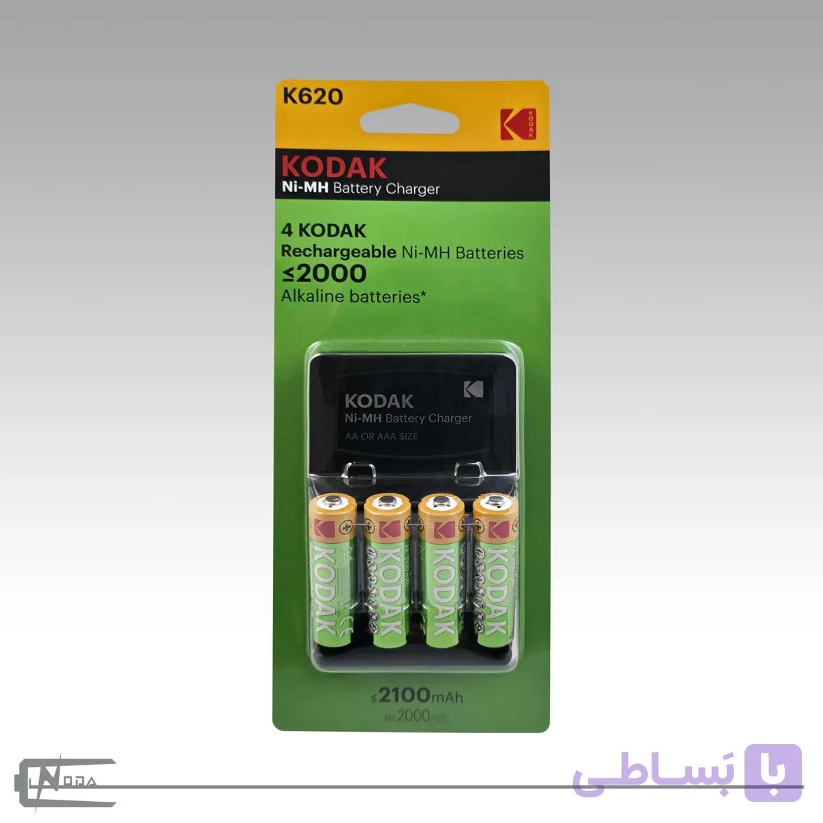 شارژر باتری کداک مدل K620 با باتری — تصویر 1