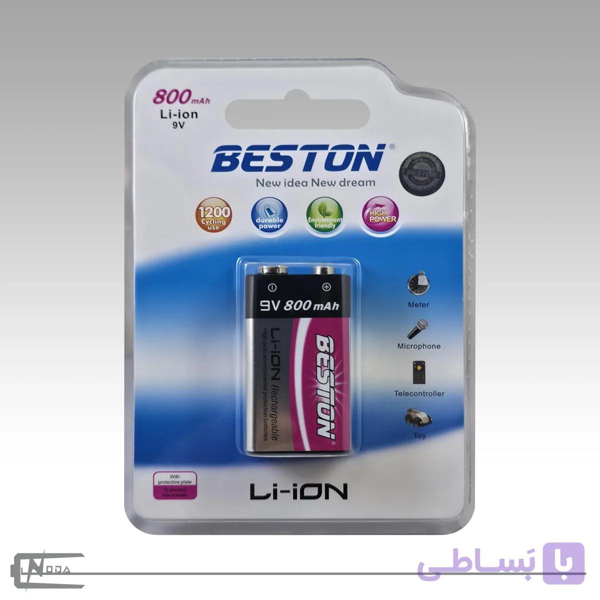 باتری کتابی شارژی بستون ظرفیت 800Mah — تصویر 1