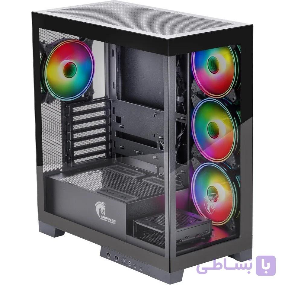 کیس گرین GRIFFIN G8 RGB Mid Tower مشکی — تصویر 1