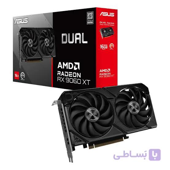 کارت گرافیک برند ASUS مدل DUAL AMD 9060XT 16GB — تصویر 1