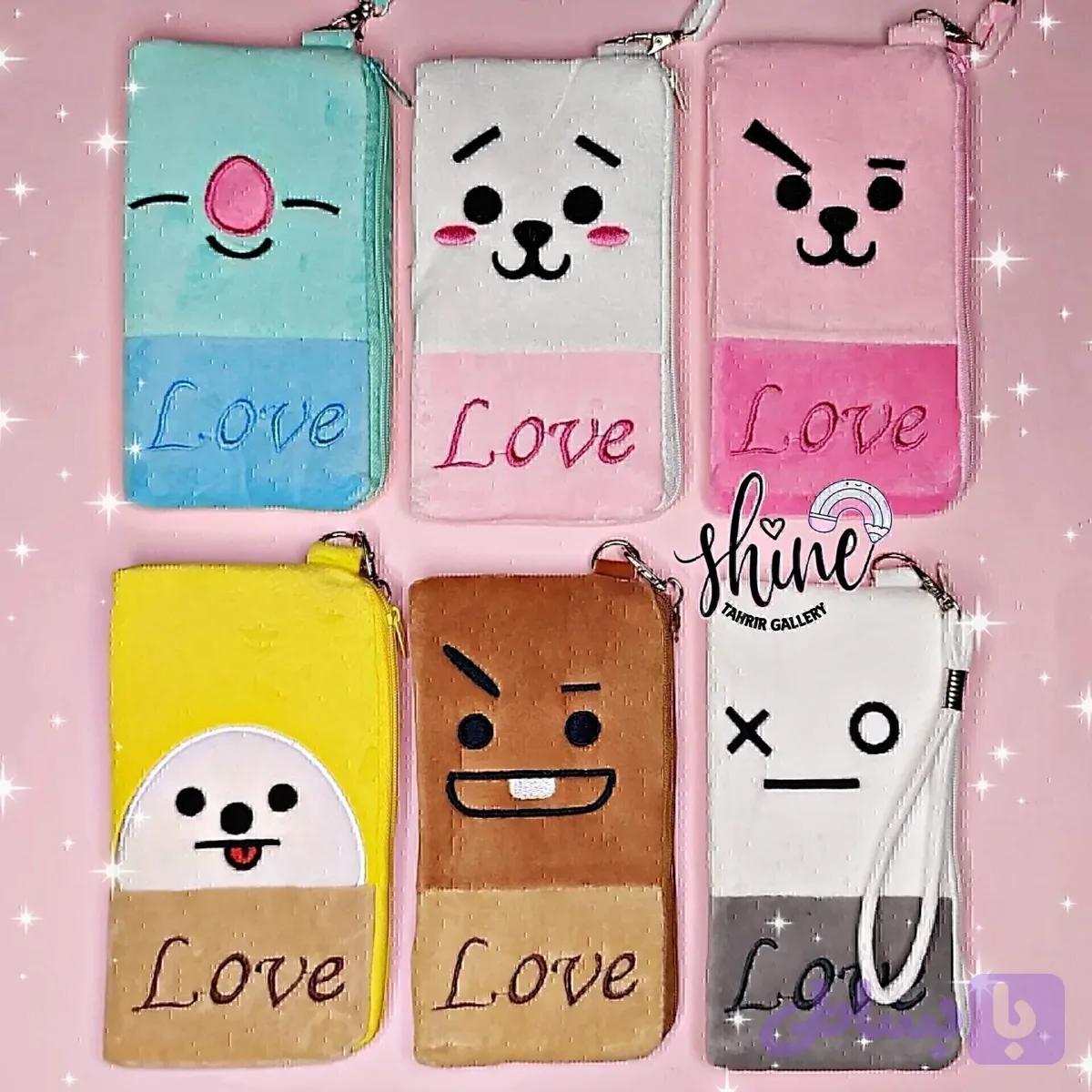 کیف موبایل و پول bt21